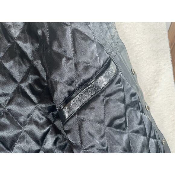 NEW Chase NASCAR Leather Jacket Mens Medium Nextel Cup Quilted Snaps (READ) - Picture 10 of 15